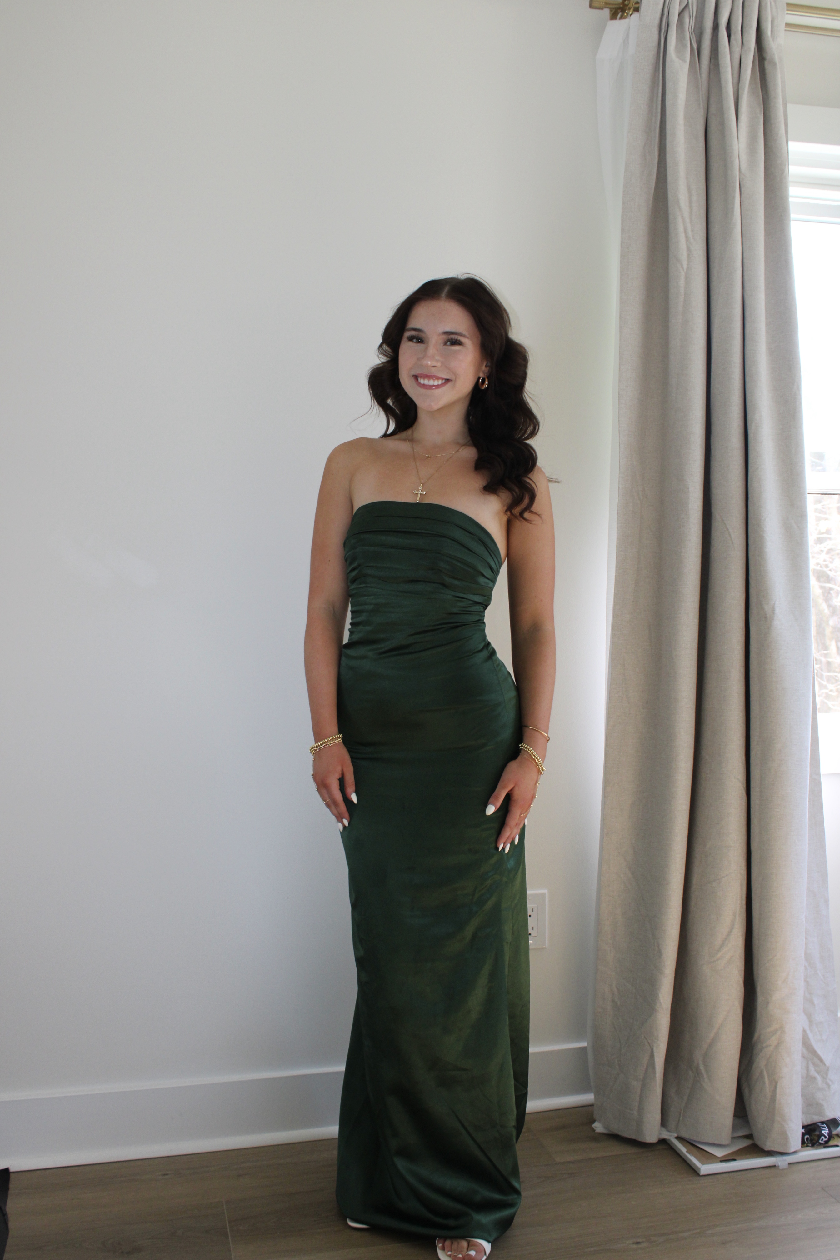 Polina formal green gown